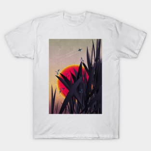 Red Heat (with Dragonflies) T-Shirt